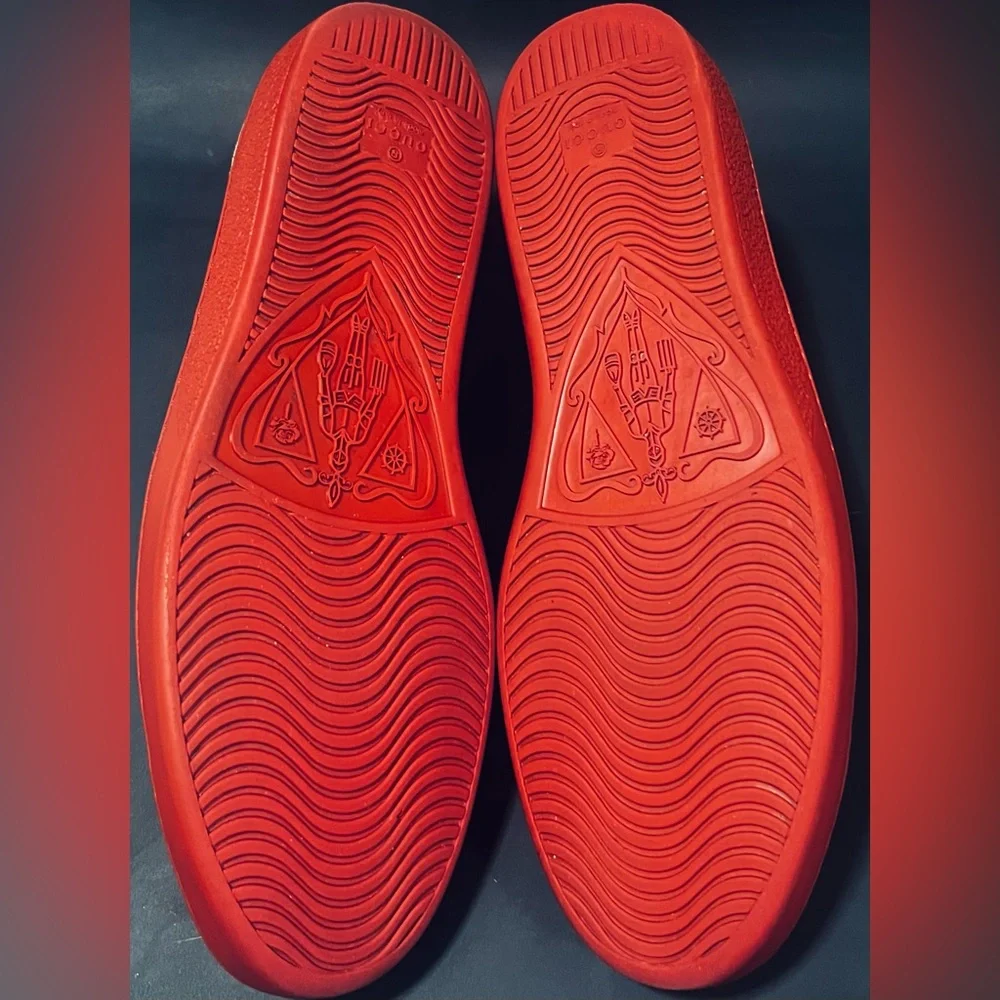 GUCCI ACE GG SUPREME RED SNEAKER | SIZE 8G 9US | 429445 - Picture 9 of 13
